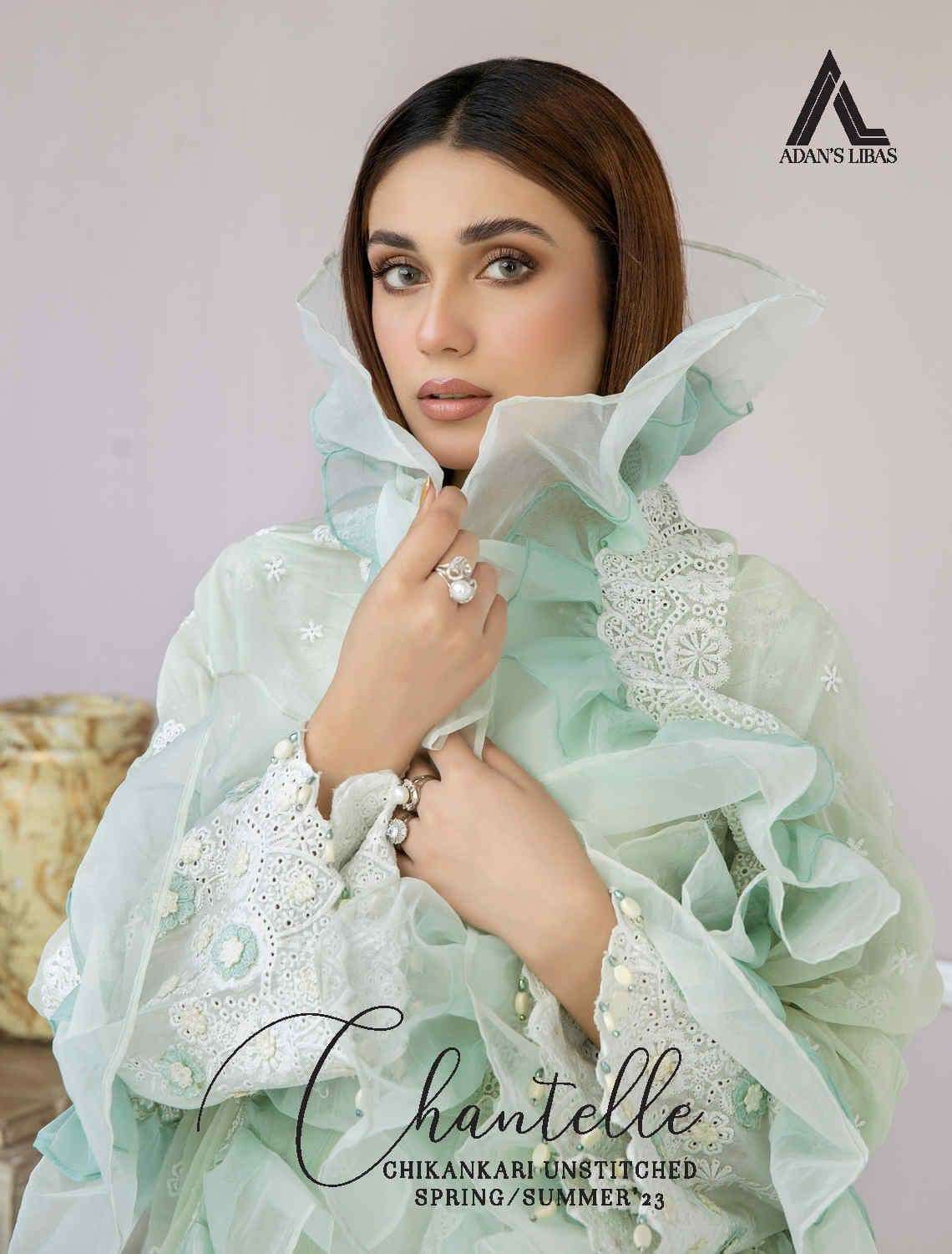 Adan’s Libas Chantelle Chikankari Embroidered Lawn Collection 2023